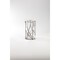 CC Home Furnishings 8.5" Crystal Clear and Brown Cylindrical Hand Blown Glass Vase with Holder